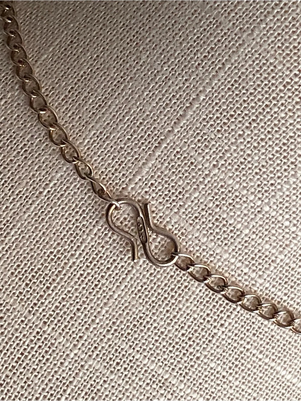 Sterling Silver Necklace Genuine Green Apatite Lariat Semi-Precious Vintage?